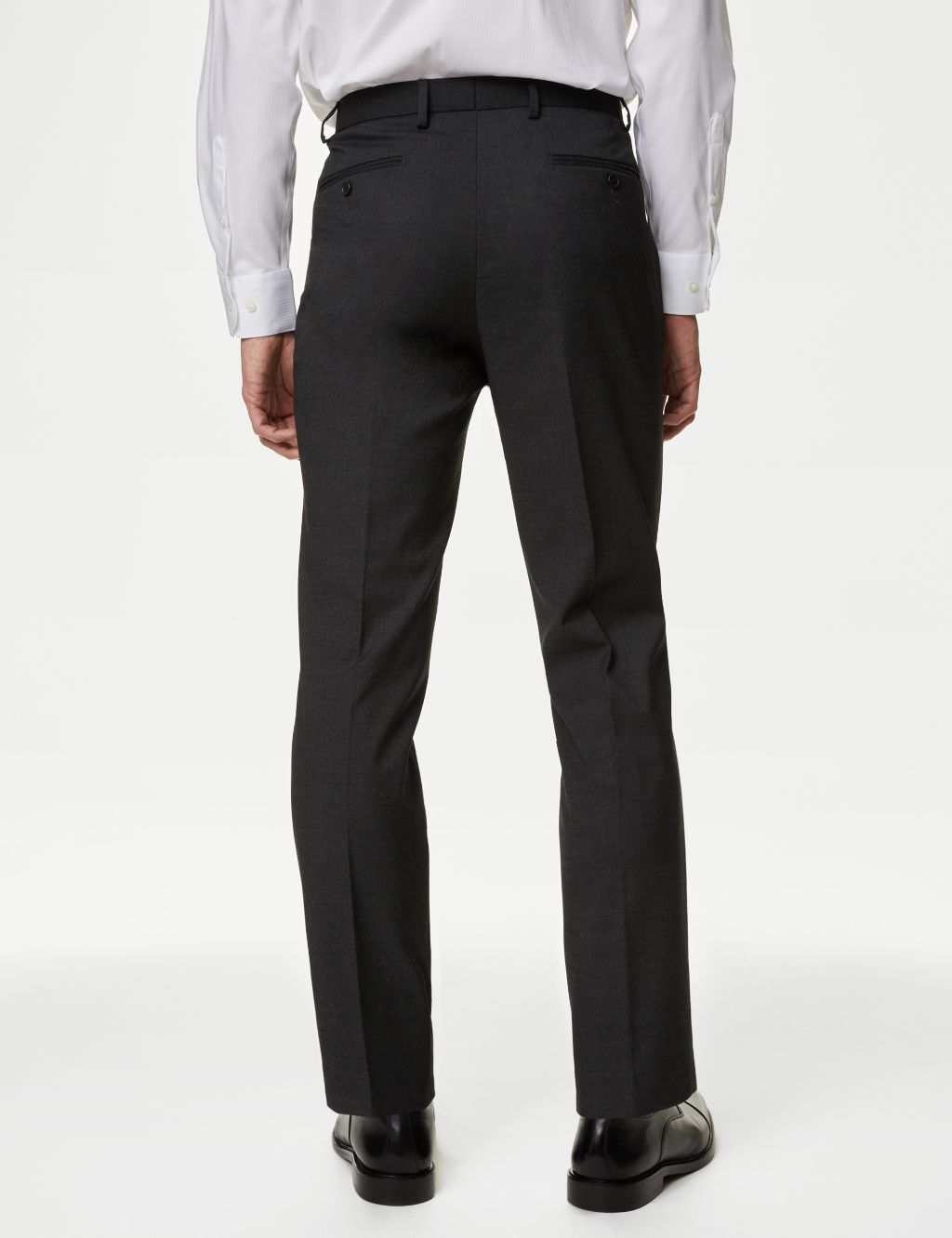 Slim Fit Stretch Suit Trousers image 4