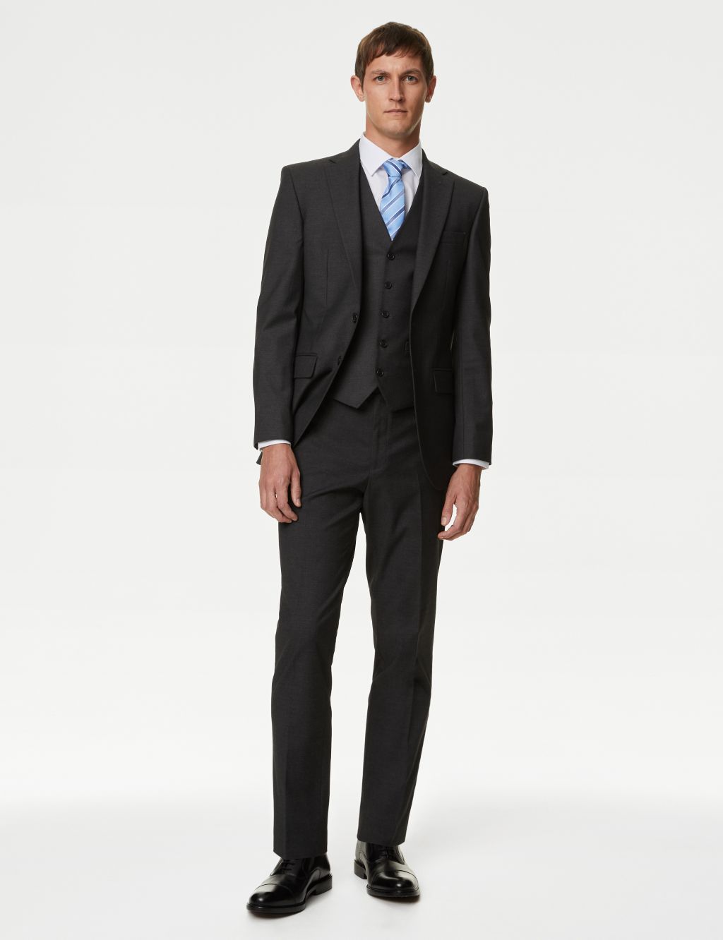Slim Fit Stretch Suit Trousers image 6