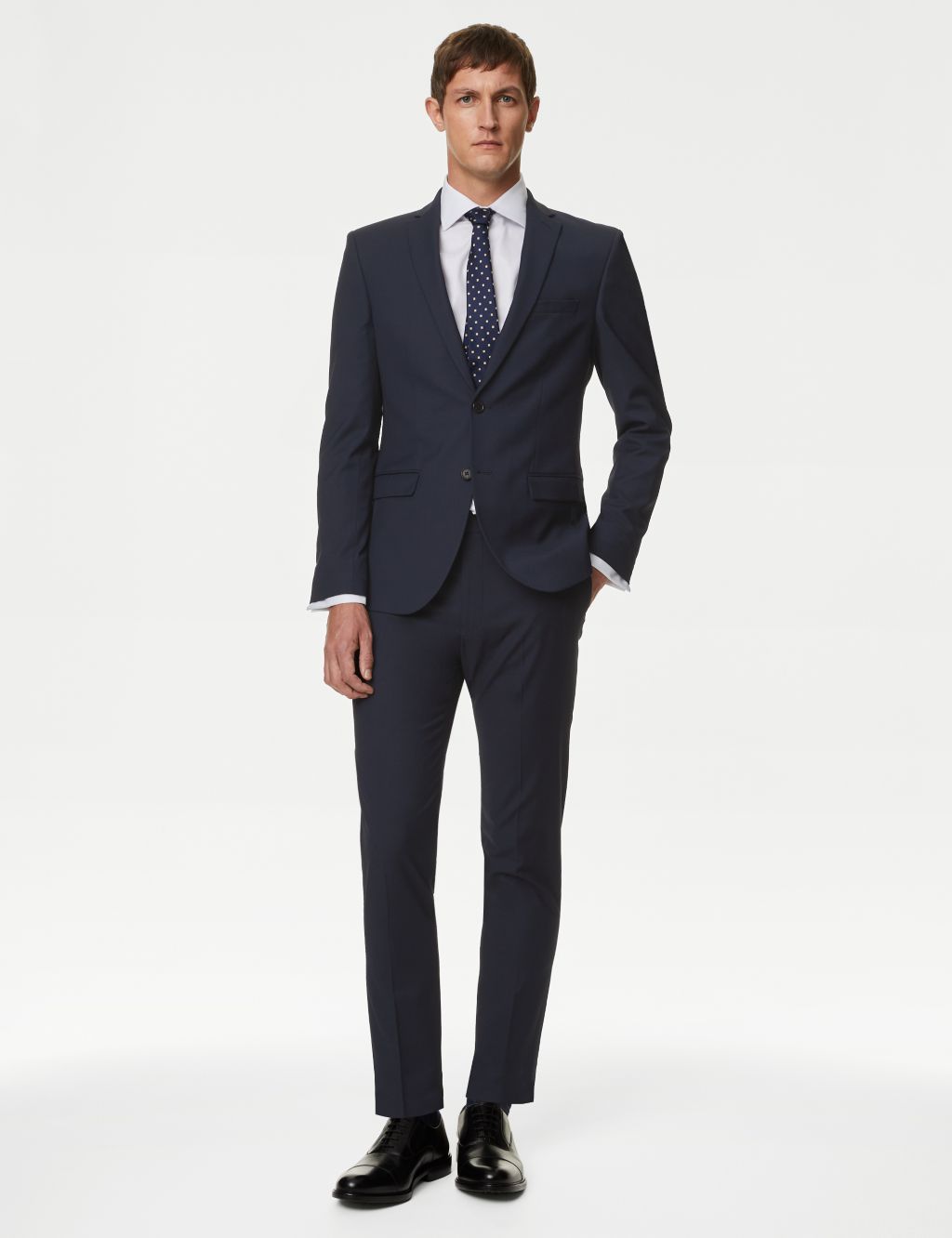 Skinny Fit Stretch Suit Trousers image 6