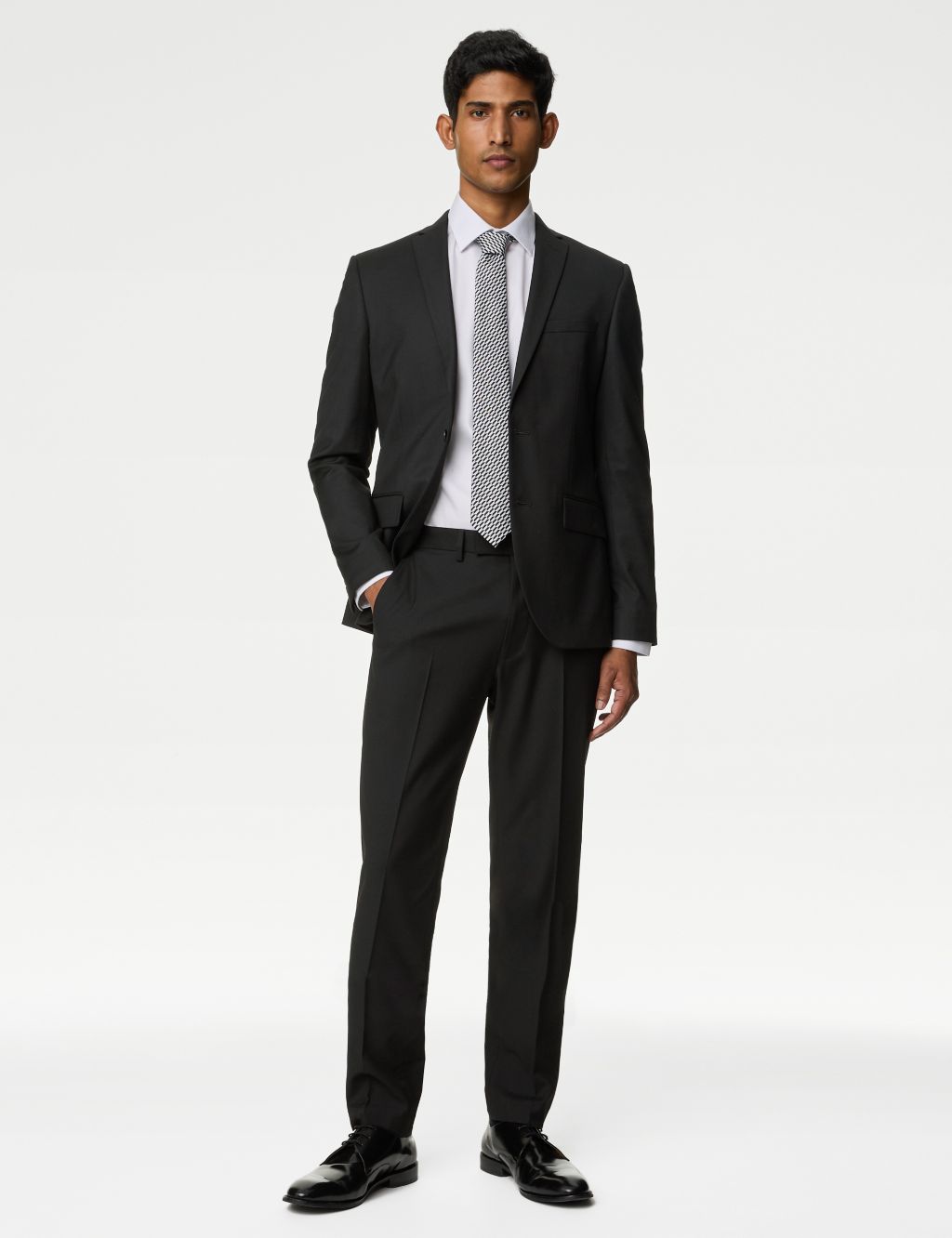 Skinny Fit Stretch Suit Trousers image 5