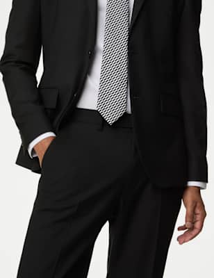 

Mens M&S Collection Skinny Fit Stretch Trousers - Black, Black