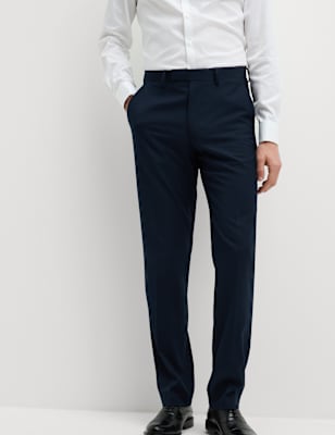 Regular Fit Stretch Suit Trousers - HK