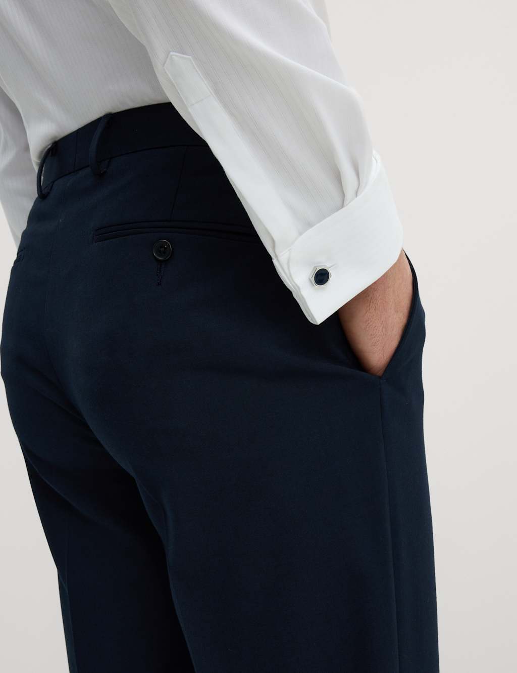 Regular Fit Stretch Suit Trousers image 6