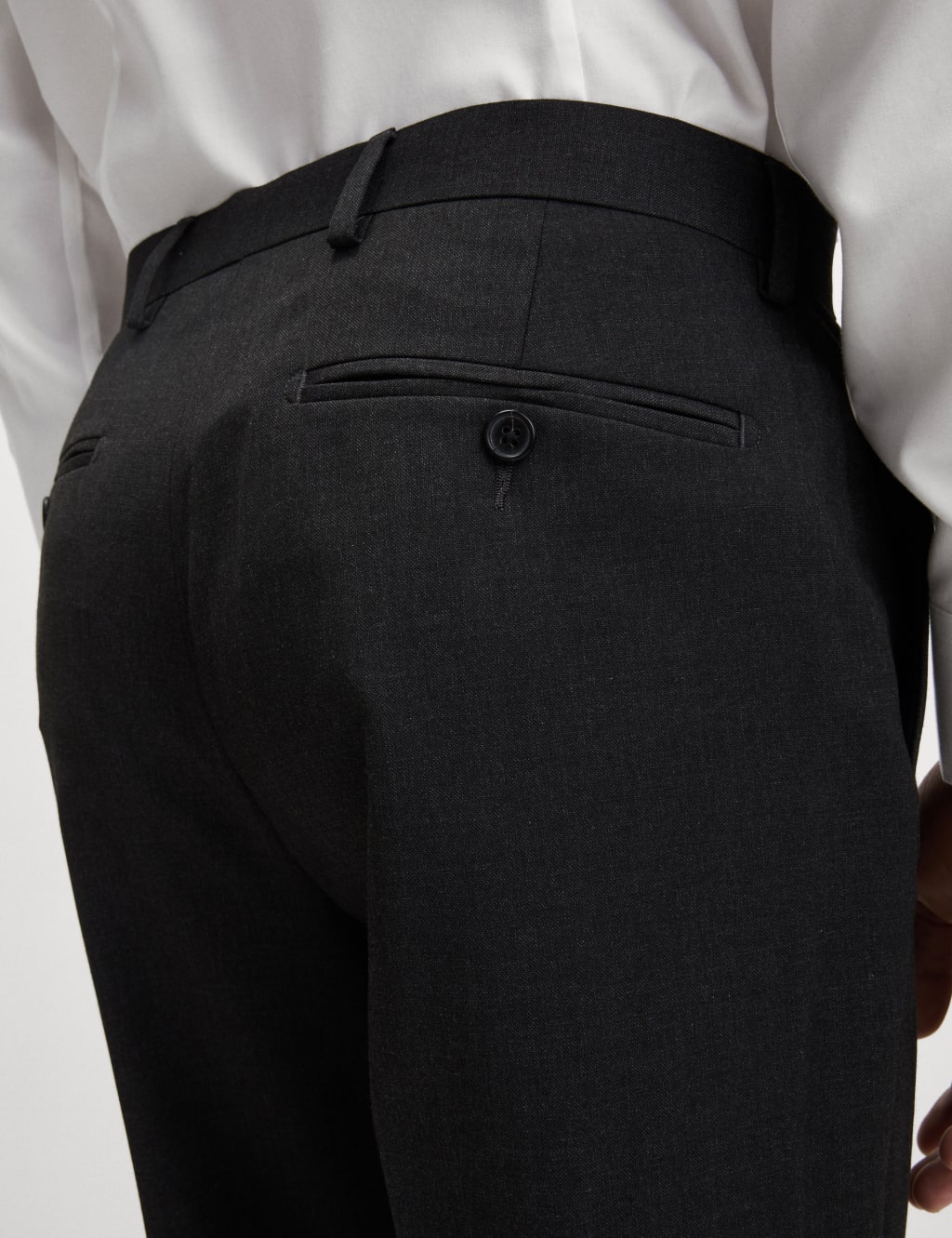 Regular Fit Stretch Suit Trousers image 4