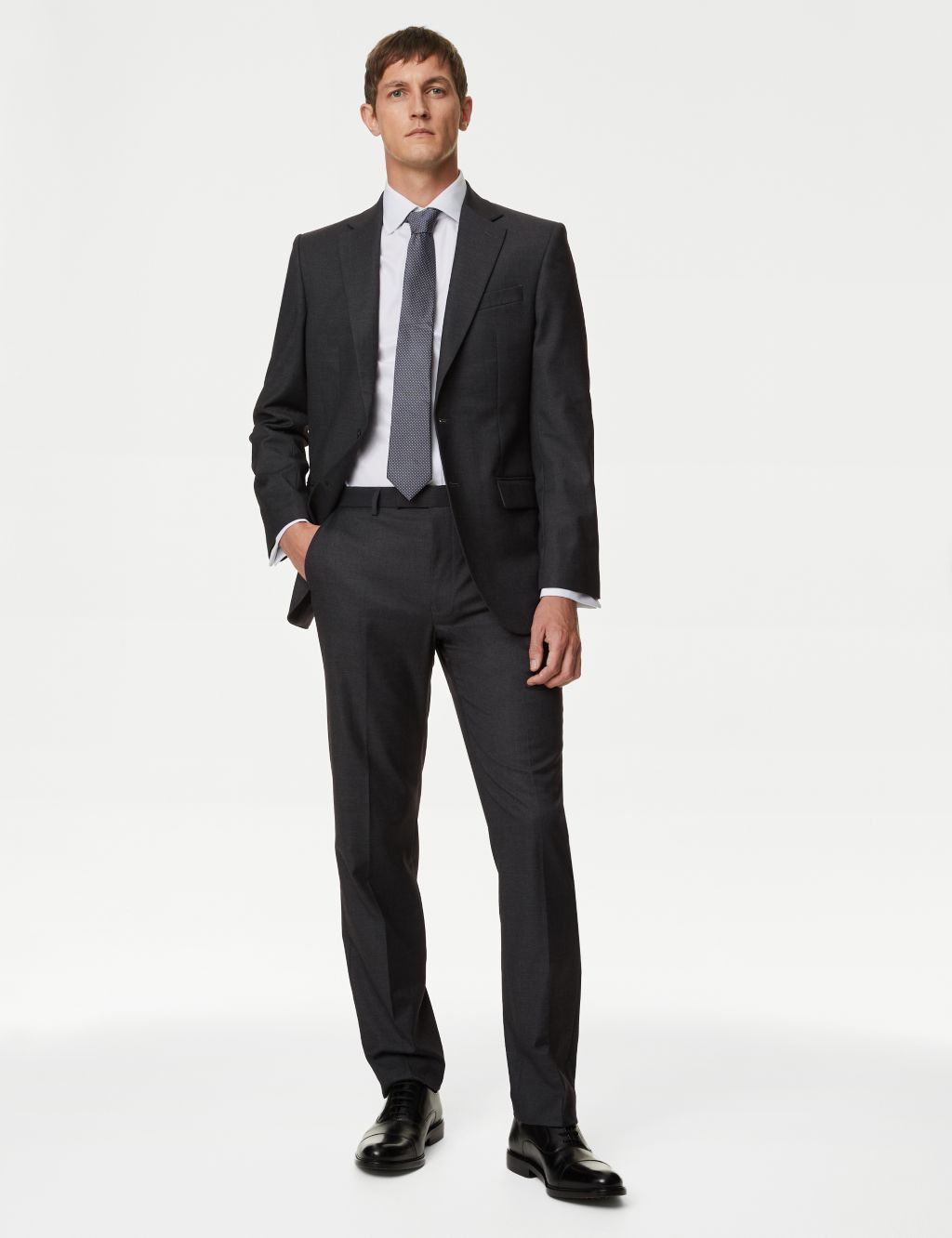 Regular Fit Stretch Suit Trousers image 6