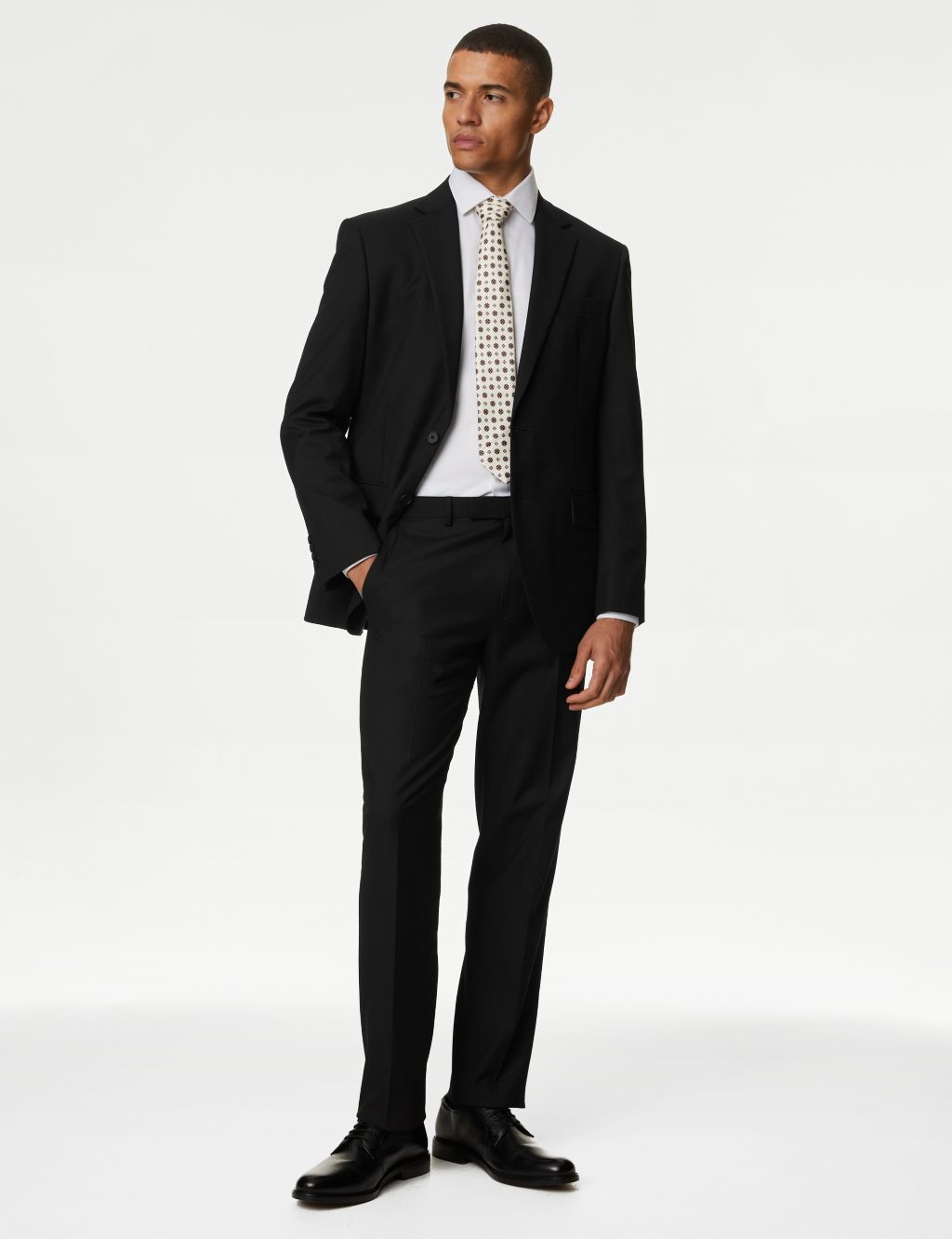 Regular Fit Stretch Suit Trousers image 2