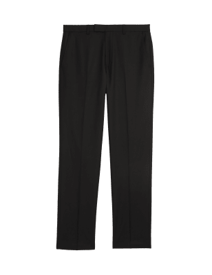 

Mens M&S Collection Regular Fit Stretch Trousers - Black, Black