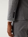 Skinny Fit Sharkskin Suit Jacket with Stretch