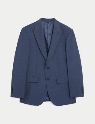 Regular Fit Sharkskin Suit Jacket