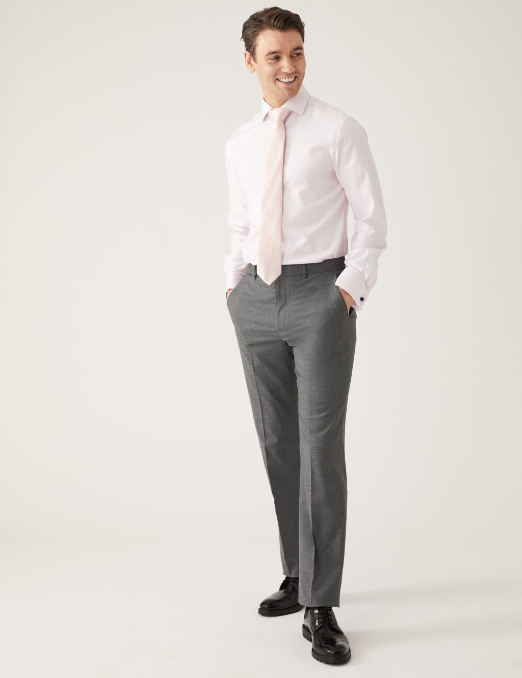 Men’s Slim Fit Smart Trousers M&S