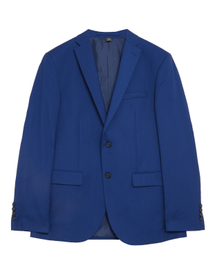 

Mens M&S Collection Hellblaue Jacke in schmaler Passform - Bright Blue, Bright Blue