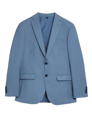 

Mens M&S Collection Light Blue Tailored Fit Jacket, Light Blue