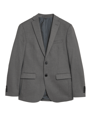 

Mens M&S Collection Light Grey Slim Fit Jacket, Light Grey