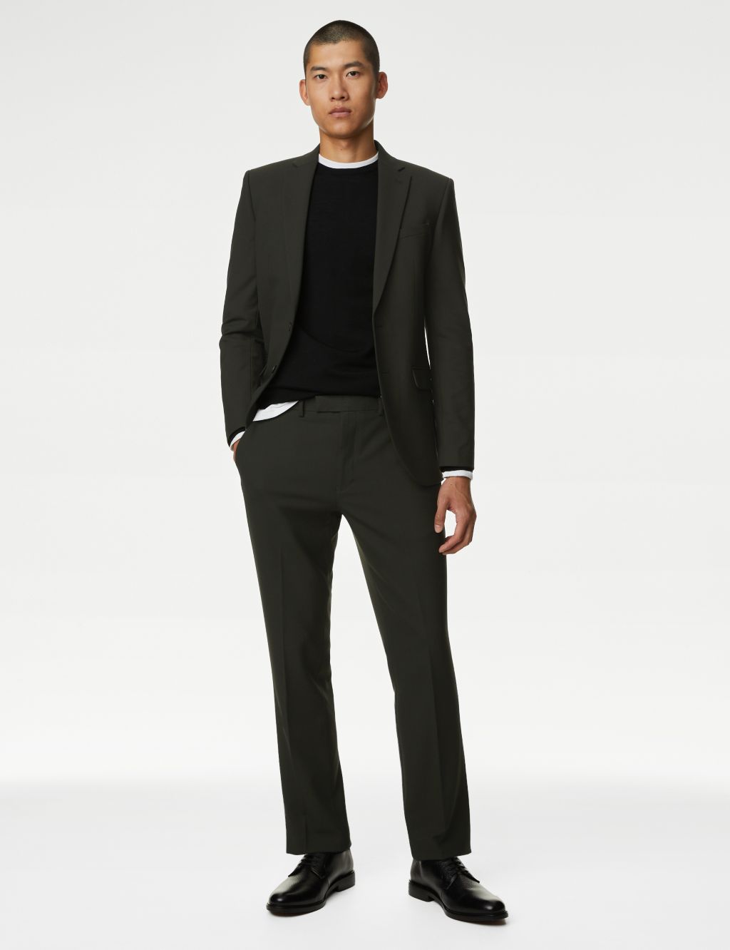 Slim Fit Stretch Suit Trousers image 1
