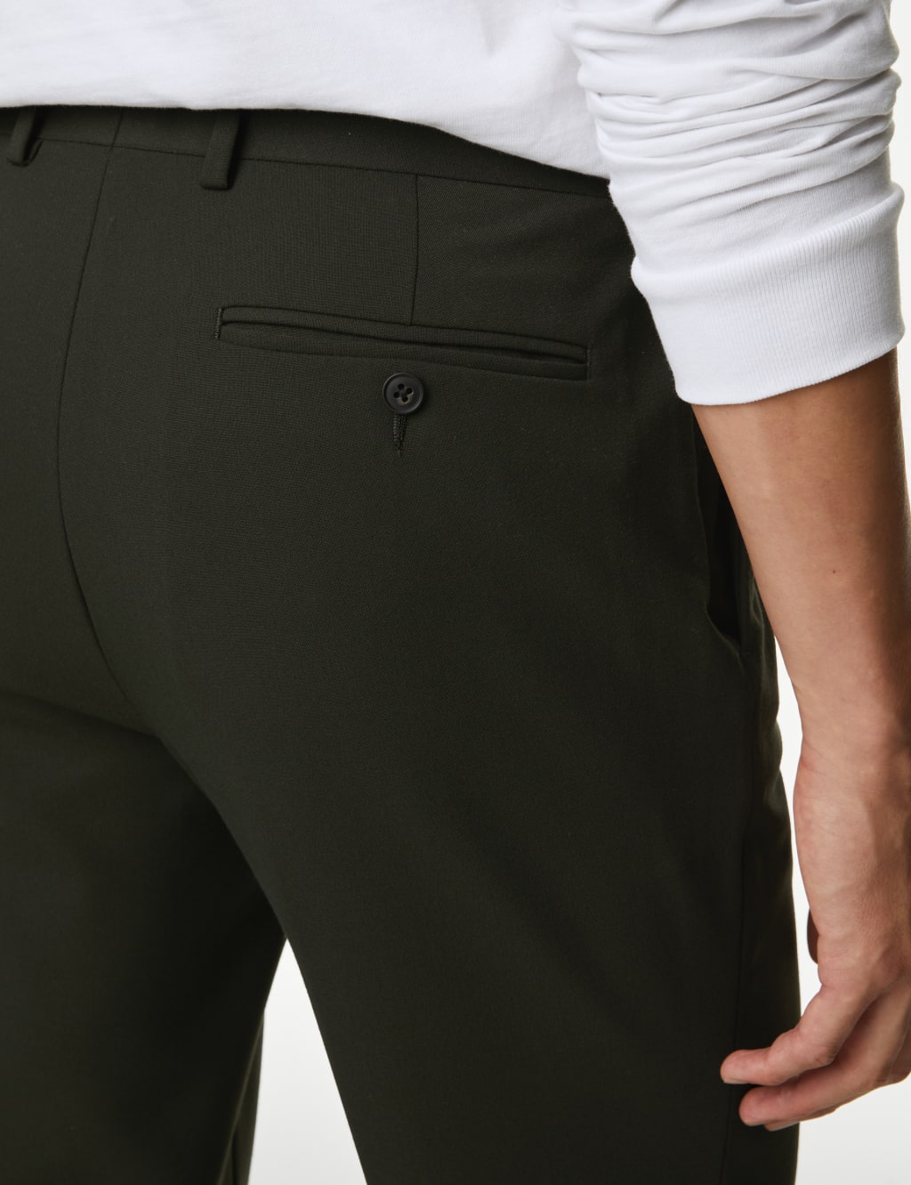 Slim Fit Stretch Suit Trousers image 6