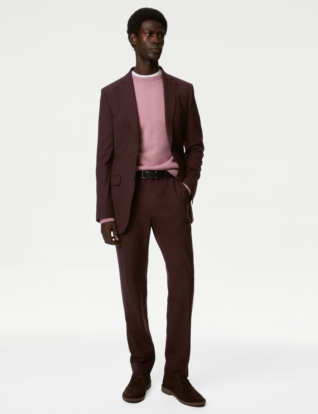 Slim Fit Stretch Suit Trousers image 8