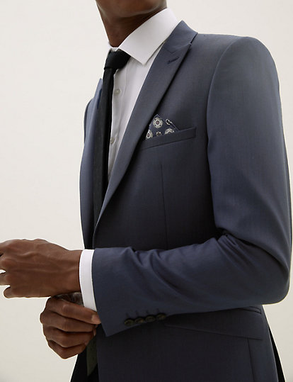 Skinny Fit Suit Jacket with Stretch