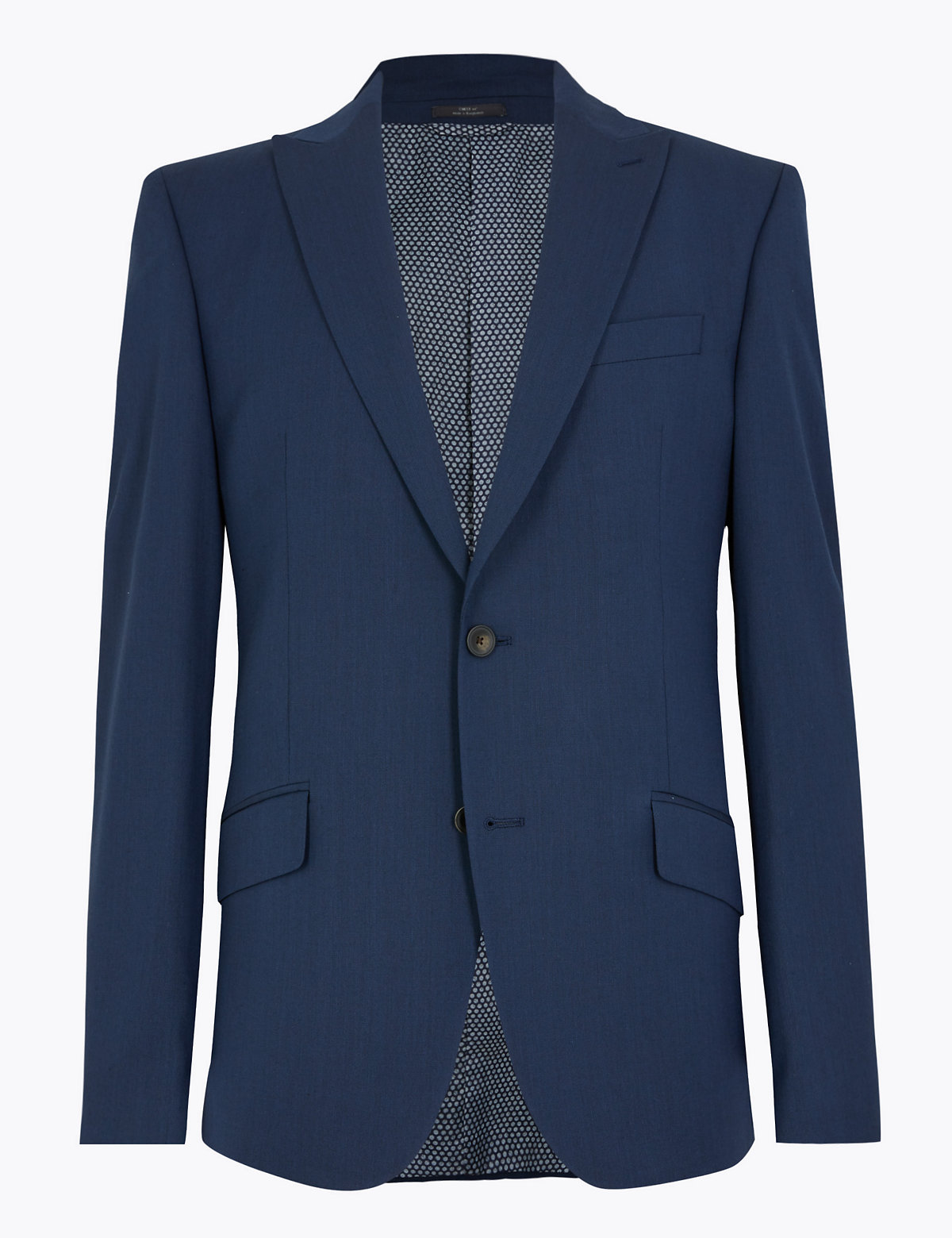 Regular Fit Suit Jacket with Stretch
