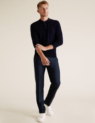  Pantalon extensible coupe slim - Navy