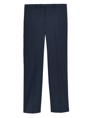 

Mens M&S Collection Tailored Fit Trousers with Stretch - Indigo, Indigo