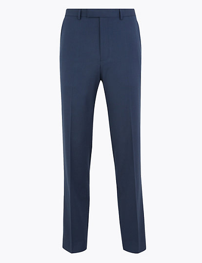 Regular Fit Suit Trousers with Stretch