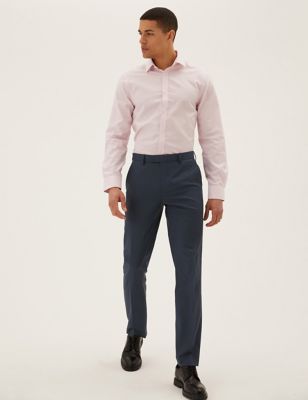 

Mens M&S Collection Slim Fit Trousers with Stretch - Indigo, Indigo