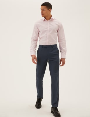 Slim Fit Suit Trousers with Stretch