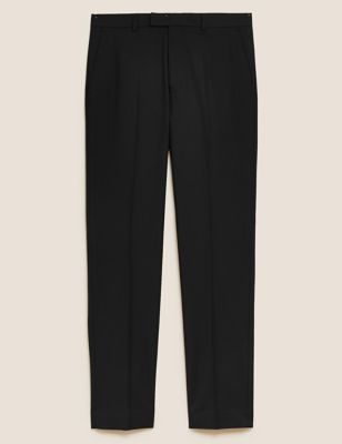 Black Slim Fit Trousers with Stretch | M&S Collection | M&S
