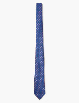 Slim Woven Flamingo Tie - DK