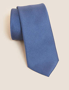 Schmale, einfarbige Krawatte