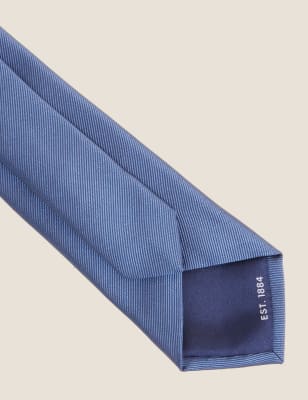 

Mens M&S Collection Slim Plain Tie - Light Airforce, Light Airforce