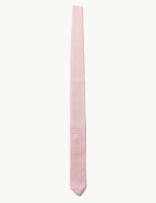  Cravate fine en maille - Soft Pink