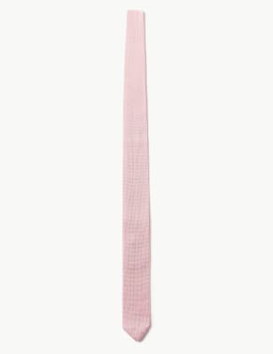 

Mens M&S Collection Schmale Strick-Krawatte - Soft Pink, Soft Pink