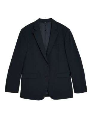M&S Mens Navy Tailored Fit Jacket