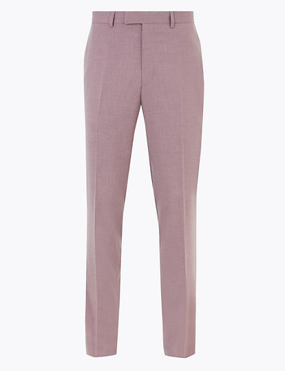 Pastel Slim Fit Trousers with Stretch