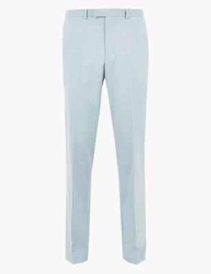 Pastel Regular Fit Trousers with Stretch | M&S Collection | M&S