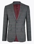Checked Slim Fit Jacket