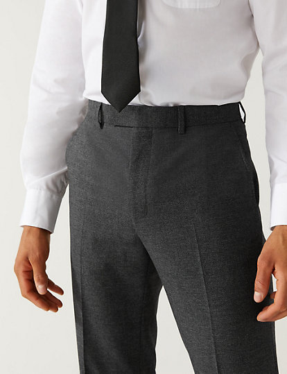 Regular Fit Stretch Suit Trousers