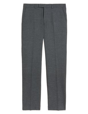 

Mens M&S Collection Regular Fit Stretch Trousers - Grey, Grey