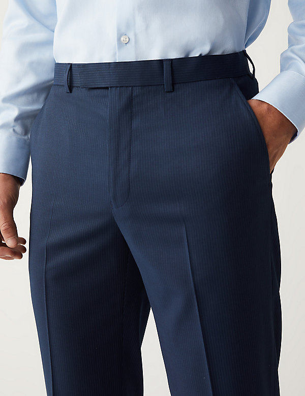 Regular Navy Pin Stripe Trouser - CY