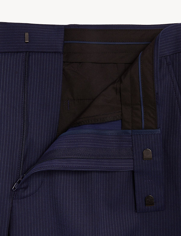 Regular Navy Pin Stripe Trouser - CY