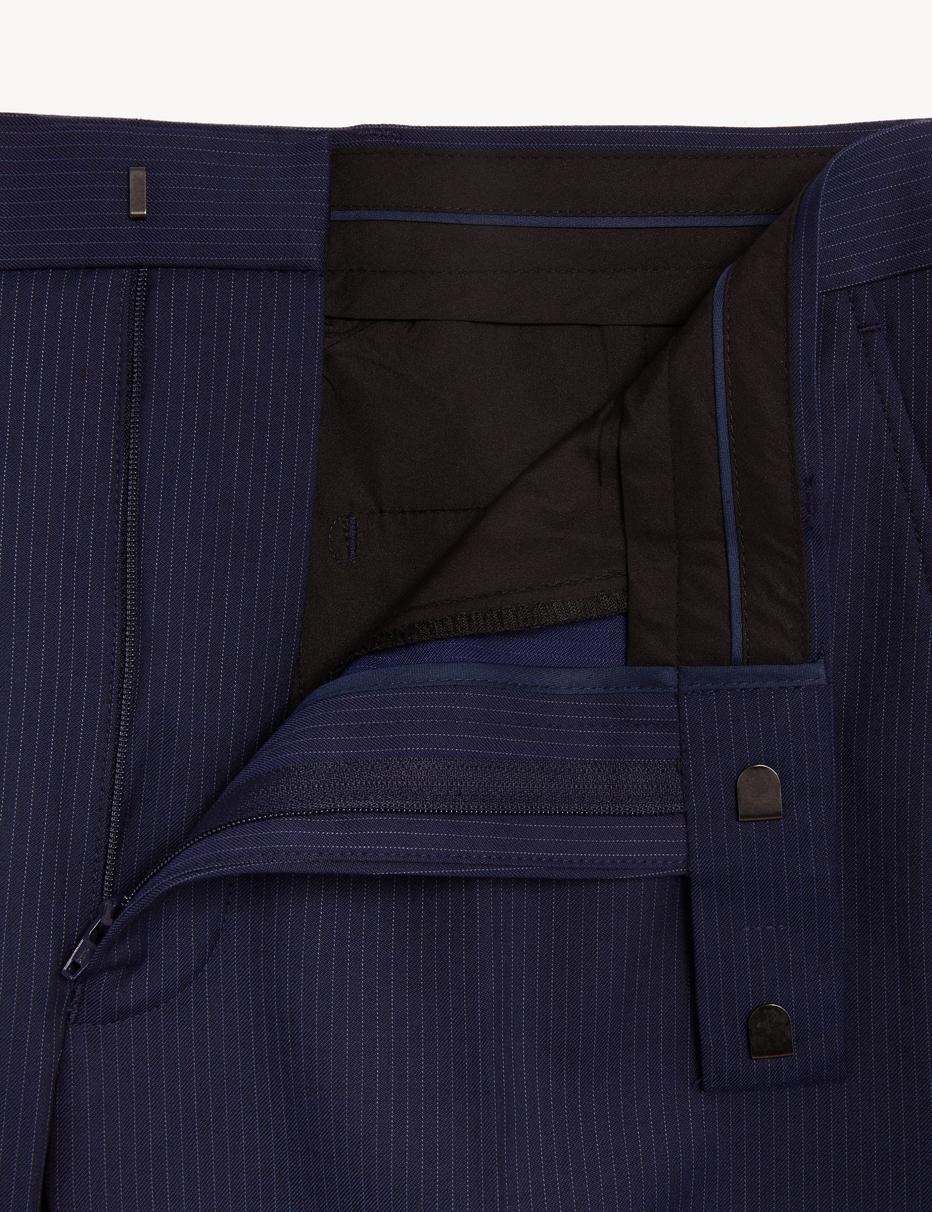 Regular Navy Pin Stripe Trouser