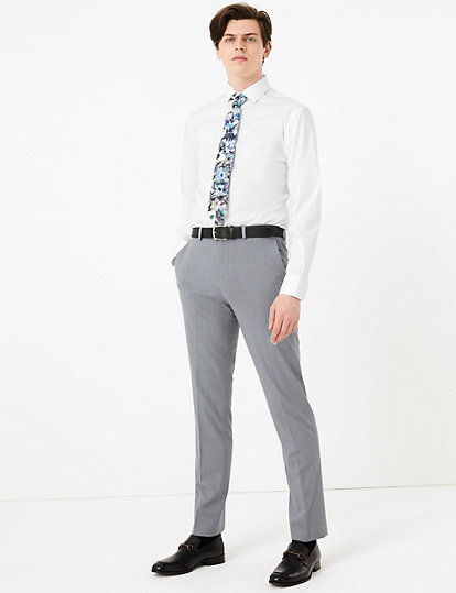 Slim Fit Mini Checked Trousers
