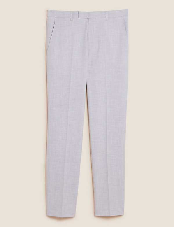Tailored Fit Puppytooth Trousers Marks & Spencer Men Clothing Pants Formal Pants 