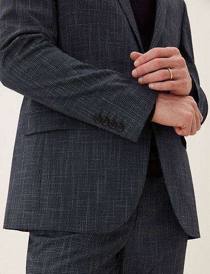 Slim Fit Textured Suit Jacket