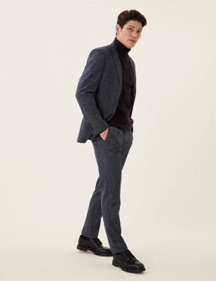 Slim Fit Textured Suit Jacket