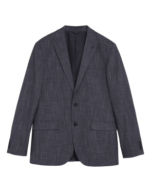 

M&S Collection Chaqueta ajustada texturizadaMens - Navy, Navy