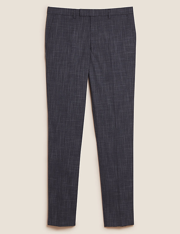 Slim Fit Textured Trousers