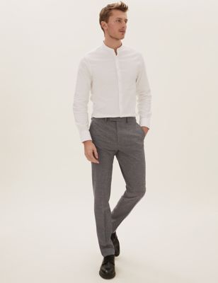  Pantalon gris coupe slim - Grey