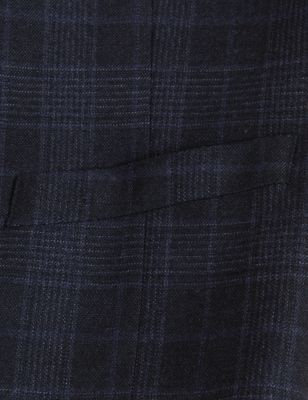 

Mens M&S Collection Check Waistcoat with stretch - Navy, Navy